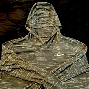 Nike dry fit hooded long sleeve tee